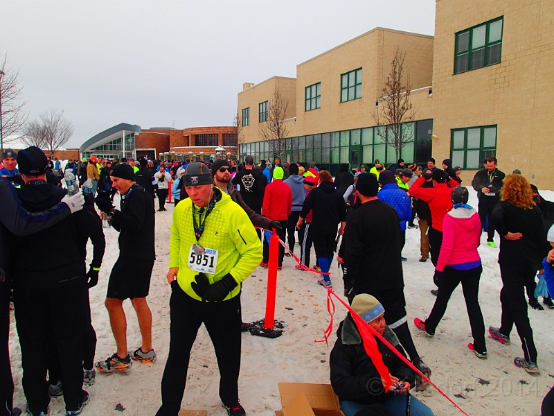 2014 Super 5K 027.JPG - 2014 Super 5K in Novi Michigan. 20 degrees, snowy streets, long walks.
